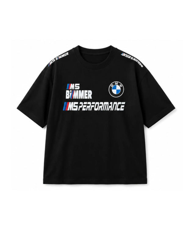 BMW M Performance Motorsport Oversized Graphic T-Shirt - Black